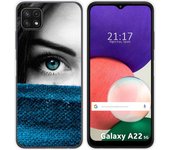 Funda Silicona para Samsung Galaxy A22 5G diseño Ojo Dibujos
