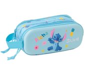 SAFTA  PORTATODO DOBLE 3D STITCH MOCHILAS 3D STITCH 6x21x8 Cms.