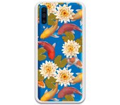 Funda original compatible con Samsung Galaxy A50 - A50s - A30s - Patron peces y flores