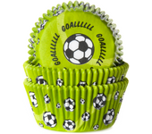 Glotomania - Cápsulas Cupcake House Of Marie Fútbol - Papel Extra Grueso - Horneado Excelente - Medidas Ø 5 Cm - Alto 3 3 Cm