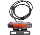 E-Bike Front Brake Rear Light Set 24/36/48V Bike Accessories Rack Lamp with Horn Headlight Switch Electric Bicycle Tail Light