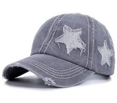 Retro Y2K Star Washed Denim Hole star Baseball cap Snapback Hats Autumn Summer fishing Hat Men Women Caps Casquette hats Gorras