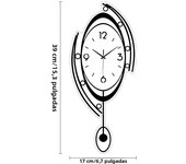 Personalized oval household swing clock  quiet clock suitable for home decoration  living room  bedroom  office