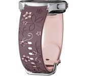 Engraved Silicone Strap for Samsung Galaxy Watch 7 FE/6 4 Classic/5 Pro 45 No Gaps Sport Bracelet Galaxy Watch 7 Band 44mm 40mm