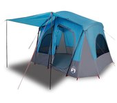 vidaXL Tienda de campaña para 5 personas impermeable azul