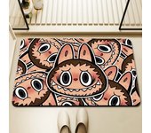 Cartoon Labubu  Print Bath Mat Non Slip Doormat Kitchen Drying Mat for Bedroom Drain Mat Entryway Rug Cartoon Home Carpet