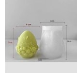 Easter Egg Silicone Candle Mold Aromatherapy Plaster DIY Craft Candles Making Tools Ornaments Embossed Flower Egg Mold