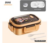 1200ML Double Layer Lunch Box Portable Compartment Salah Fruit Food Box Microwave Lunch Fork and Spoon Picnic Fresh Box