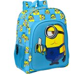 MOCHILA JUNIOR ADAPT.CARRO MINIONS "MINIONSTATIC"