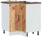 vidaXL Mueble bajo esquinero de cocina Kalmar en color Gris hormigón/Gris sonoma/Marrón roble y más | almacenamiento funcional diseño moderno para baño dormitorio sala