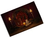 MERCHANDMANIA PUZZLE DE 24 PIEZAS Vela Iluminado Luz Altar Pagano Wicca Magia rompecabezas puzle para adulto brujas vampiros magos