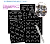 275PCS Spice Jar Storage Labels Black Waterproof And Oil-proof Stickers Kitchen Room Spice Jar Labels Kitchen Spice Jar Stickers