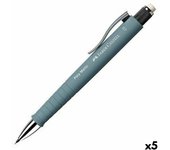 Portaminas Faber-Castell Poly Matic Gris 0,7 mm (5 Unidades)