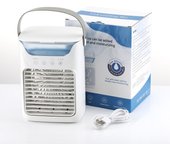 Ventilador de escritorio con humidificador USB, miniventilador portátil, aire acondicionado, novedad de 2025