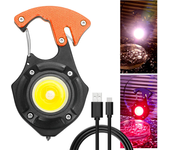 Multifunctional COB Working Light Mini Portable LED Flashlight with Red Light Type-c Rechargeable Outdoor Camping Hiking Lantern