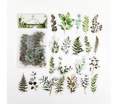 Natural plant collection Green Leaf Decorative PVC Stickers Scrapbooking Label Diary Stationery Album Phone Cup Journal Planner