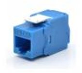 PRESA KEYSTONE WP CAT.6A UTP, TOOLLESS, COLOR AZUL
