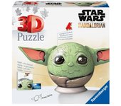 Ravensburger Puzzle 3D Star Wars Mandaloria Grogu 72 Piezas - Fácil Montaje Sin Pegamento