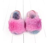 Soft Hair Style Infant Girl Slipper Sandals Breathable Baby Fur Shoes Simple Elastic Sandales Princess Baby Shoes