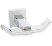 INMACOLATTA - SIENA - Percha Baño Acero Cromado Minimalista - 9 X 3,5 X 8 Cm