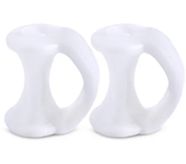 2pcs Silicone Toe Separator Finger Feet Care Protector Gel Toe Orthopedic Bunion Hallux Valgus Corrector Pedicure Spacer Yoga