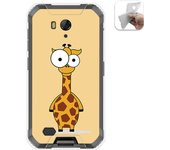 Tumundosmartphone Funda Gel Tpu para Ulefone Armor X6 diseño Jirafa Dibujos