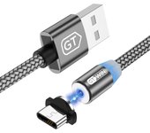GTWIN 0.5m Magnetic USB Cable Micro Type C Cable Fast Charging Phone Charge Line Cord For POCO iPhone 15 Huawei Xiaomi Samsung