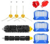 Kit de 10 piezas accesorios (Filtros, Cerda, etc.) para robot aspirador.