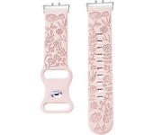Prints Design Strap for Samsung Galaxy Fit 3 Watch Band Silicone Engraving Bracelet for Samsung Galaxy Fit3 Floral Wristband
