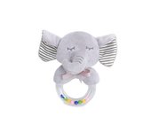 Manivela de mano de animal de dibujos animados, partícula de goma, manivela de mano, muñeco de peluche, mano agarrando campana