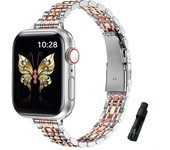 Metal Band For Apple Watch Band Series 10 42mm 46mm 41mm 40mm 49mm Stainless Steel Chain Strap For IWatch Bands Series 9 8 7 6 5