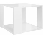 vidaXL Mesa de centro de madera contrachapada 40x40x30 cm Blanco, Negro, Roble Sonoma Mesita de Salón o Comedor o Auxiliar Mesa de Café Meuble Salón