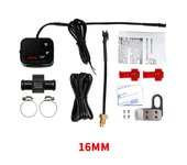 KOSO Water Temp Meter Voltmeter Gauge Motorcycle Phone USB Charger Charging 3 in 1 Waterproof LCD Digital Display