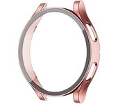Glass+Case for samsung Galaxy watch 4 44mm 40mm Accessories PC all-around Anti-fall bumper cover+Screen protector Galaxy watch4