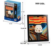 Creative Van Gogh Sunflowers World Famous Painting The Scream Picture Art Building Blocks Micro Bricks Home Decoration Toys Gift