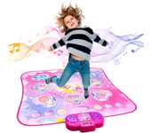 90x90cm Music Play Mat Educational Toys For Kids Large Elecrtic Dancing Mat With Lights Keyboard With 3 Game Modes Sport Toys