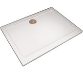 Plato de Ducha Cuadrado,Blanco,100x100x3cm,para Mamparas