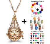 Mexico Style Tree Of Life Angel Necklace 16MM Music Ball Vintage Pregnancy Necklace Aroma Essential Oil Diffuser Locket Pendant