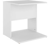 vidaXL Mesa auxiliar de madera contrachapada 45x45x48 cm Blanco, Negro, Gris Mesa de sofá Mesa de Entrada para Salón Consola de Entrada Mueble Recibidor Mesita Mesa auxiliar Salon