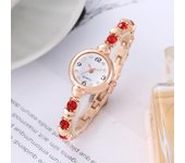 Reloj de mujer con diamantes cuadrados, popular, Con Correa de Maple y cuarzo.
