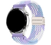 18/20/22mm Braided Loop for Huawei GT 5 Band Magnetic Elastic Wristband Bracelets for Garmin vivoactive 5/4/4S/Fenix6/5 Watch