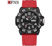OFNS Top Brand Luxury Quartz Man Wristwatch Waterproof Luminous Date Silicone Men's Watches Sports Men Watch Casual Quartz Clock