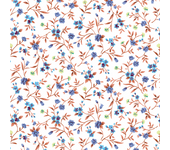 Papel Pintado Floral Delicado Azul