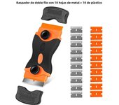 21Pcs/set Razor Blade Scraper for Car Glass with Extra Blades Car Sticker Lables Remover Tool Window Glass Cleaning Squeegee