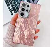 Glitter Wrinkle Shockproof Case for Samsung S23 S24 Ultra Tinfoil Paper Texture Anti-skid Cover for Galaxy A15 A35 A54 A55 5G