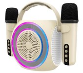 Altavoz + 2mic inalambricos rgb