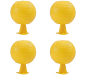 1-5PCS Fruit Fly Traps Ball Sticky Fruit Fly Catcher Glue Ball Multifunction Fruit Fly Catcher Citrus Shaped Insects Fly Killer