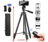 Tripod For Phone Camera Tripod Stand with Bluetooth Remote Phone Holder Lightweight Universal Photography For Xiaomi Huawei DSLR