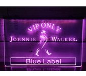 VIP Only  Blue Label LED Neon Sign-3D Carving Wall Art for Home,Room,Bedroom,Office,Farmhouse Decor