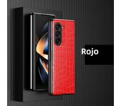 Luxury Crocodile Texture Leather PU Soft Cover for Samsung Galaxy Z Fold 6 5 4 3 2 5G Business Anti-Finger Protect Phone Case